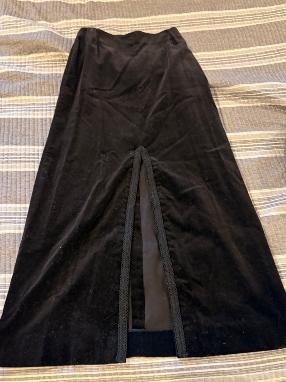 Vintage Black A-Line Women's Skirt Size 11/12